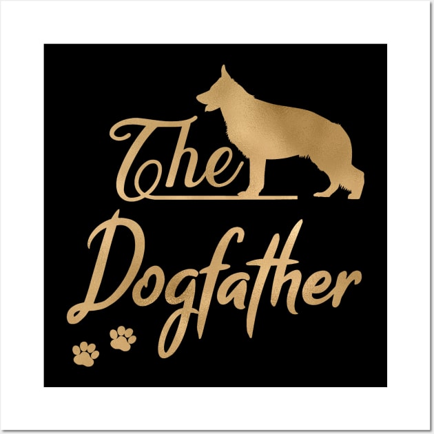 The German Shepherd Dogfather Wall Art by JollyMarten